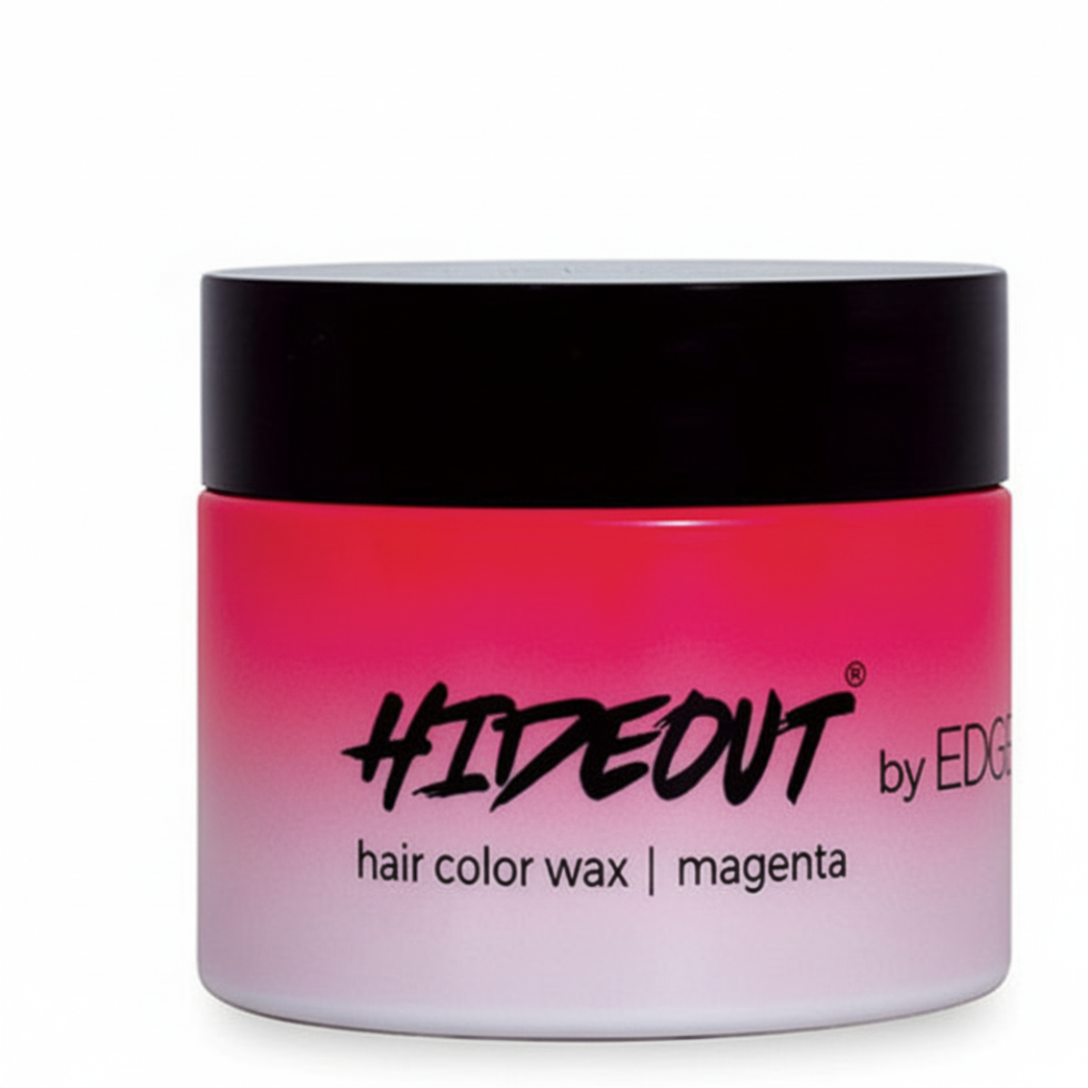 edge booster hideout magenta hair color wax 1.7oz temporary styling wax vibrant color strong hold washable hair wax creative styling product