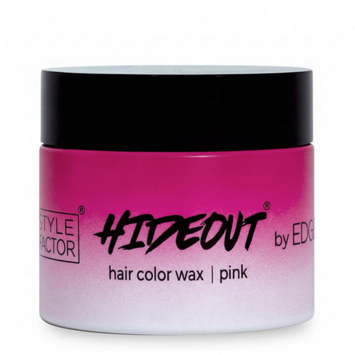 Edge Booster Hideout Pink Hair Color Wax 1.7oz | Temporary Styling Wax