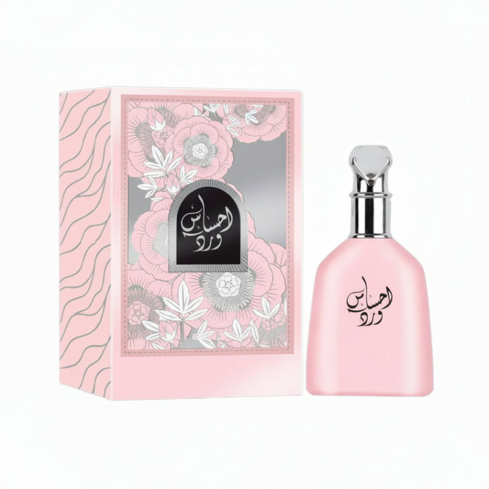 Ehsaas Al Ward perfume 100ml EDP by Zirconia Arabia luxurious floral oriental fragrance with soft musk and rose notes
