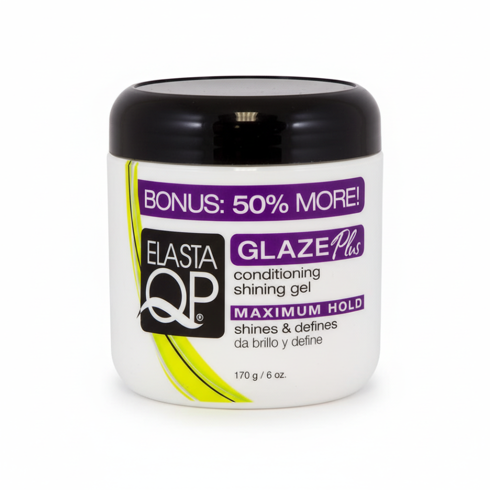 Elasta qp glaze plus conditioning shining hair gel maximum hold shine styling gel