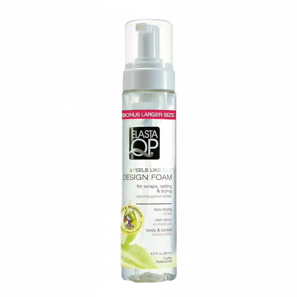 Elasta qp olive oil mango butter design foam styling conditioning curl definition
