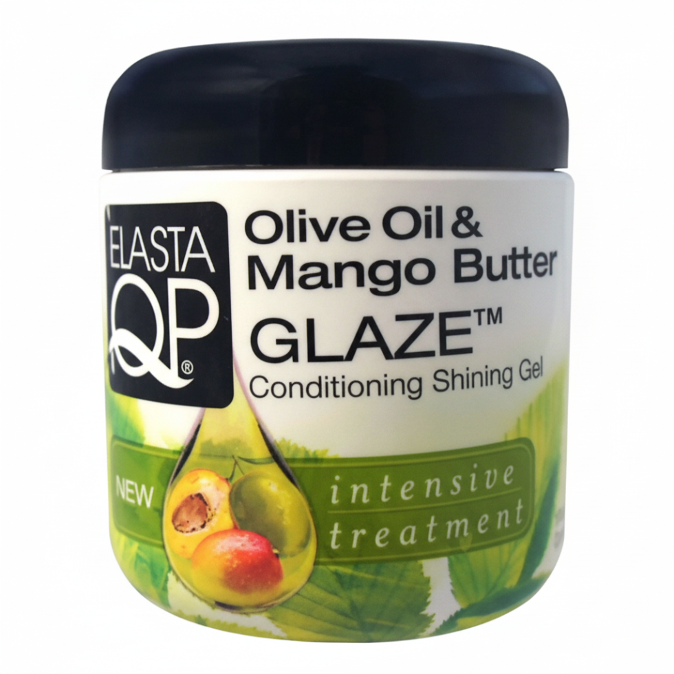 Elasta qp olive oil mango butter glaze conditioning shining gel hydrate shine hair