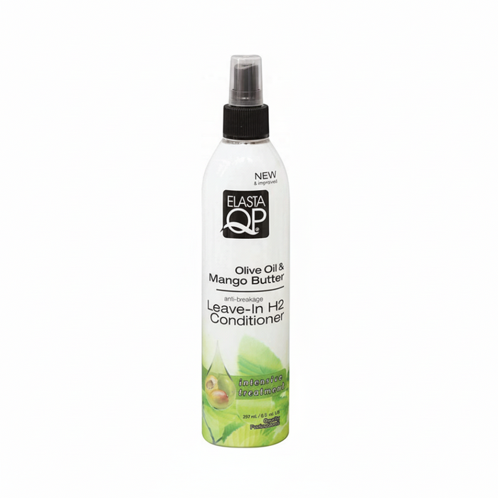 Elasta QP Après-shampooing anti-casse à l'huile d'olive et au beurre de mangue sans rinçage H2 237 ml/8 oz
