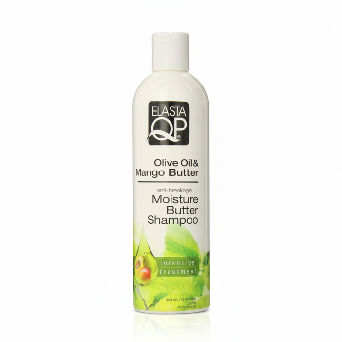 Elasta QP Olive Oil & Mango Butter Moisture Butter Shampoo 355ml | Hydrate & Cleanse