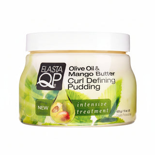 Elasta qp olive oil mango butter curl defining pudding moisture frizz control curls