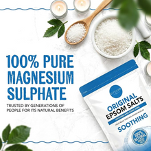 elysium spa original epsom salts 100 percent natural muscle relief bath soak 450g