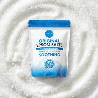 elysium spa original epsom salts 100 percent natural muscle relief bath soak 450g