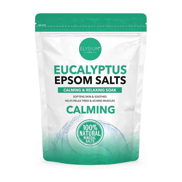 elysium spa eucalyptus epsom salts relax soothe detox bath soak 450g