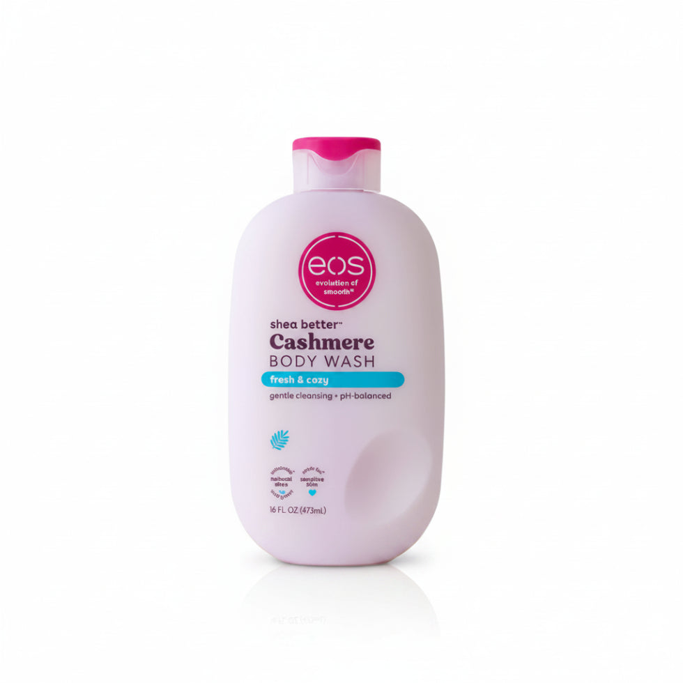Eos fresh & cozy body wash 473ml bottle for hydrating daily skin care