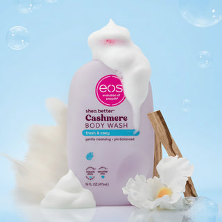 Eos fresh & cozy body wash 473ml bottle for hydrating daily skin care