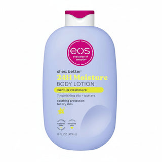 Eos vanilla cashmere body lotion 473ml pump bottle for hydrating daily skin care