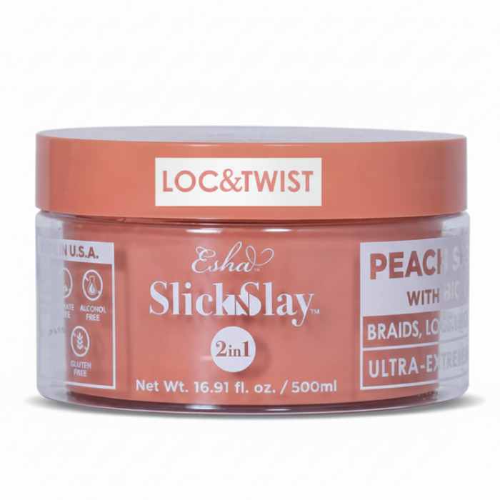 ESHA Slick N Slay 2-in-1 Peach Scent with Biotin Gel 150ml | Ultra Extreme Hold