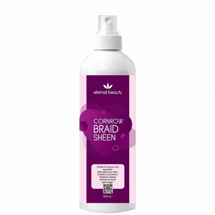 Eternal Beauty Cornrow Braid Sheen Spray 400ml | Shine Frizz Control & Nourish