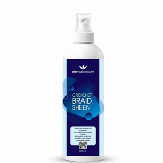 Eternal Beauty crochet braid sheen spray 400ml shine frizz control conditioning mist