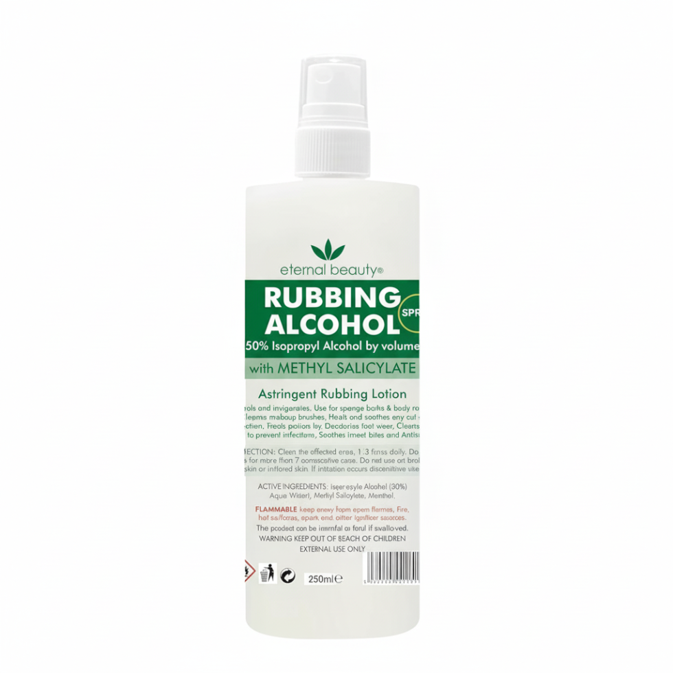 Eternal Beauty 50% IPA rubbing alcohol spray 250ml for cleansing disinfecting and hygiene
