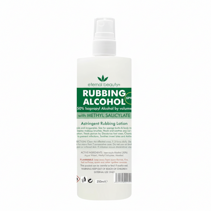 Eternal Beauty Rubbing Alcohol Spray 50% IPA 250ml | Disinfect & Cleanse Spray