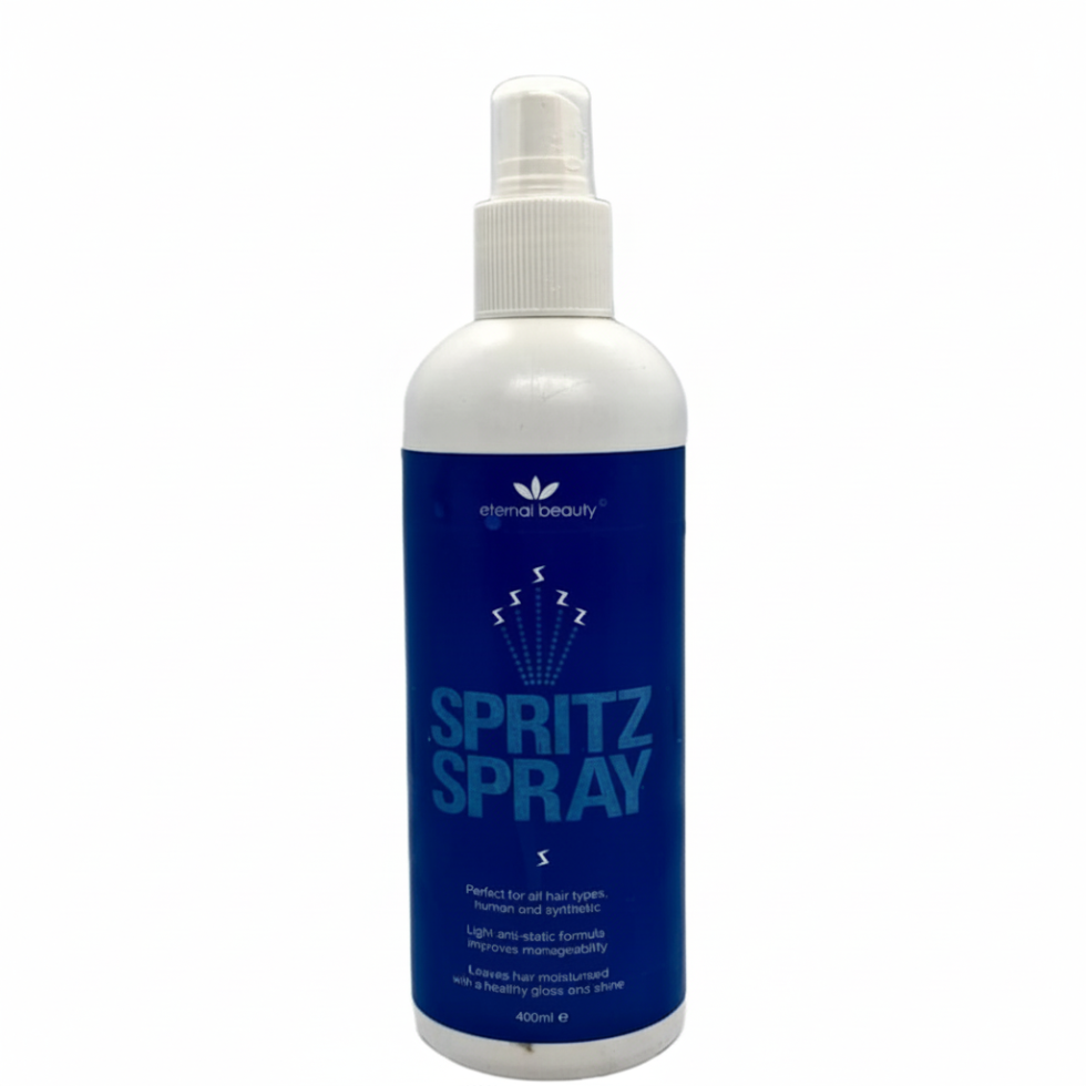 Eternal Beauty spritz spray 400ml anti static hair mist for moisture shine and frizz control