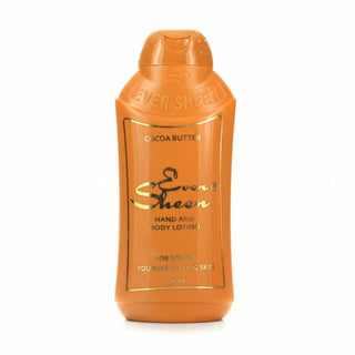 Ever Sheen Cocoa Butter Hand and Body Lotion 500ml bottle for deep hydration soft smooth glowing skin care