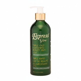 express glow triple fast lightening beauty milk 500ml brightening care body lotion even tone glow skin hydration