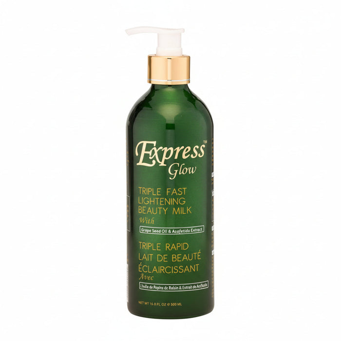 express glow triple fast lightening beauty milk 500ml brightening care body lotion even tone glow skin hydration