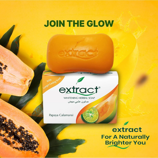 Extract papaya calamansi skin whitening soap 125g brightening herbal face and body soap