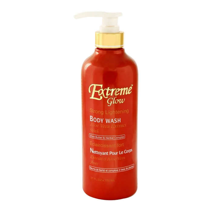extreme glow lightening body wash 750ml brightening smooth skin cleansing shower gel glowing skincare wash