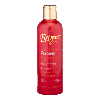 extreme glow lightening glycerin rose water 500ml brightening care hydrating glowing smooth skincare lotion
