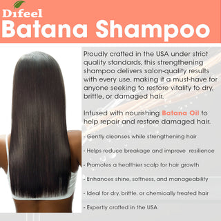 Difeel Batana Sulfate Free Shampoo | Strength & Growth