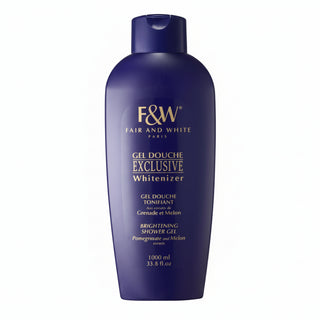 F and W exclusive whitenizer shower gel 1000ml glow brightening body wash smooth radiant skin