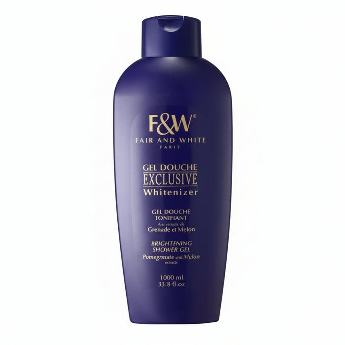 F and W exclusive whitenizer shower gel 1000ml glow brightening body wash smooth radiant skin