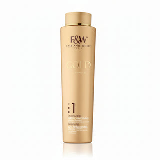 F and W gold AHA brightening lotion 350ml glycolic acid glow moisturizer even skin tone body