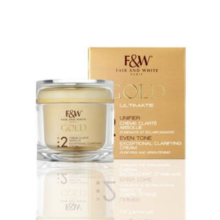 F and W gold even tone clarifying cream 200ml brightening dark spot care glow skin