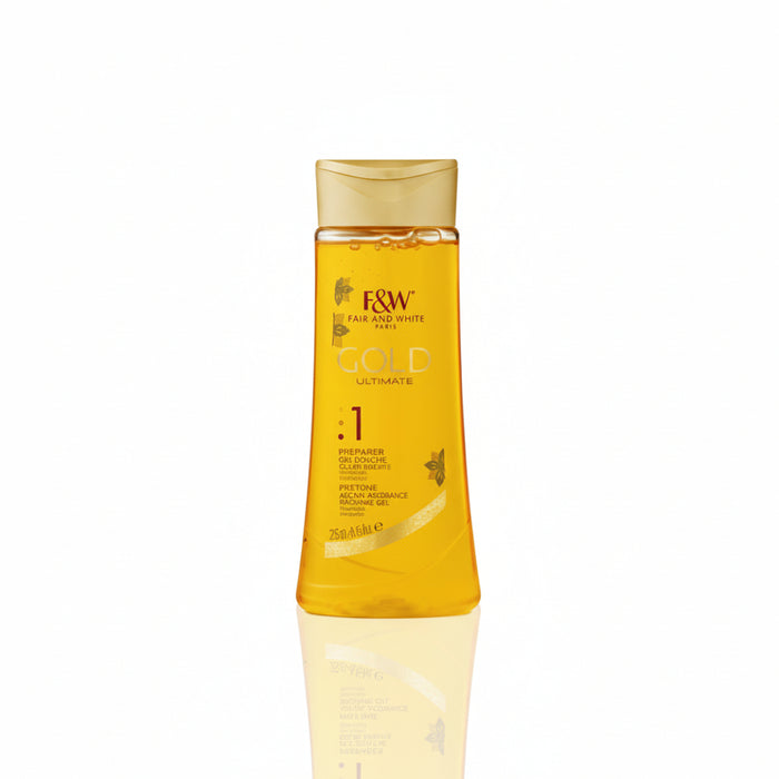F and W gold radiance argan shower gel 400ml hydrating soft skin body wash cleanser