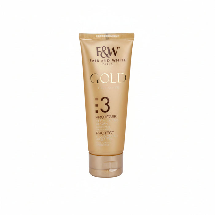 F&W Gold Argan Hand Cream 75ml | Moisturizing Repair Hand Care