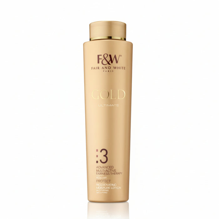 F&W Gold Ultimate Moisture Lotion 500ml for soft hydrated glowing skin