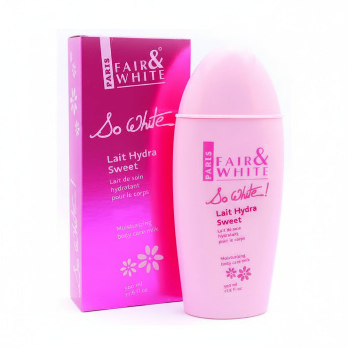 F&W Paris So White Body Care Milk 500ml for soft hydrated glowing skin