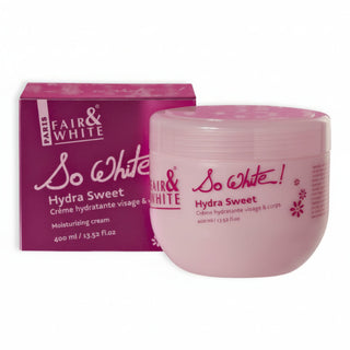 F&W Paris So White Hydra Sweet Cream 400ml for soft hydrated glowing skin