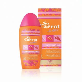F&W So Carrot So White Brightening Lotion 500ml for glowing smooth even toned skin