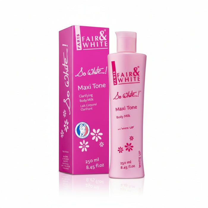 F&W So White Maxi Tone Body Milk 250ml | Clarifying Brightening Lotion