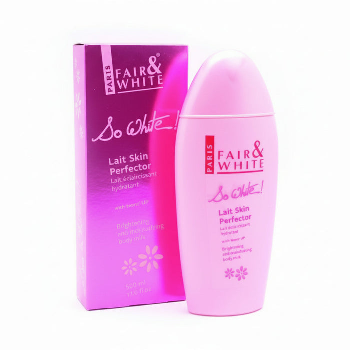 F&W So White Skin Perfector Body Milk 500ml for smooth glowing even toned skin