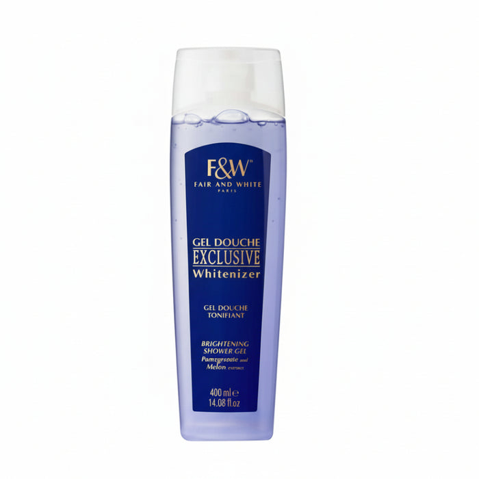 F and W exclusive whitenizer shower gel 400ml glow brightening body wash smooth radiant skin