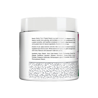 Beauty Clinic Silky White Facial Scrub All In One Moisturising, Exfoliating, Face Mask + Wash 500ml