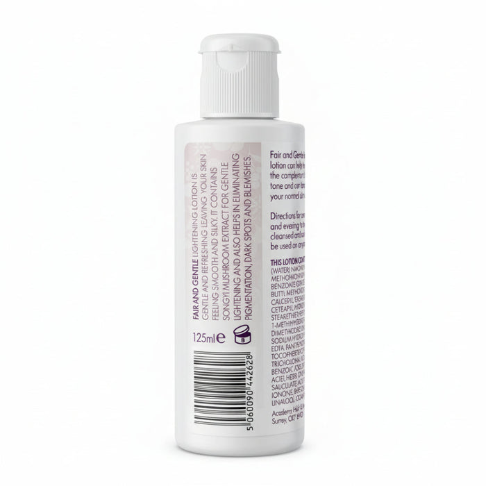 Fair & Gentle body lotion hydrates and brightens skin for smooth radiant glow