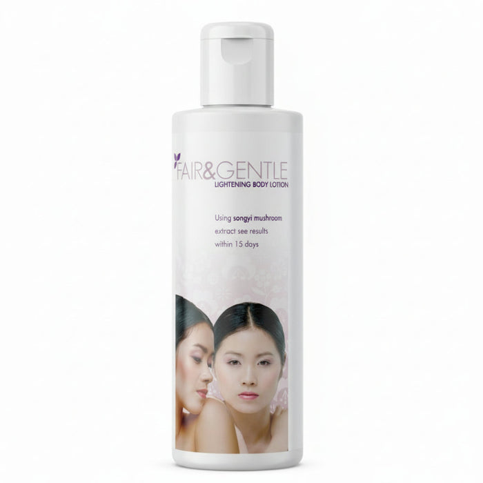 Fair & Gentle body lotion hydrates and brightens skin for smooth radiant glow