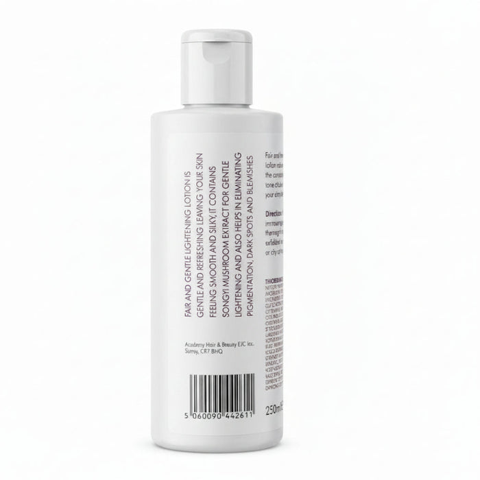 Fair & Gentle body lotion hydrates and brightens skin for smooth radiant glow