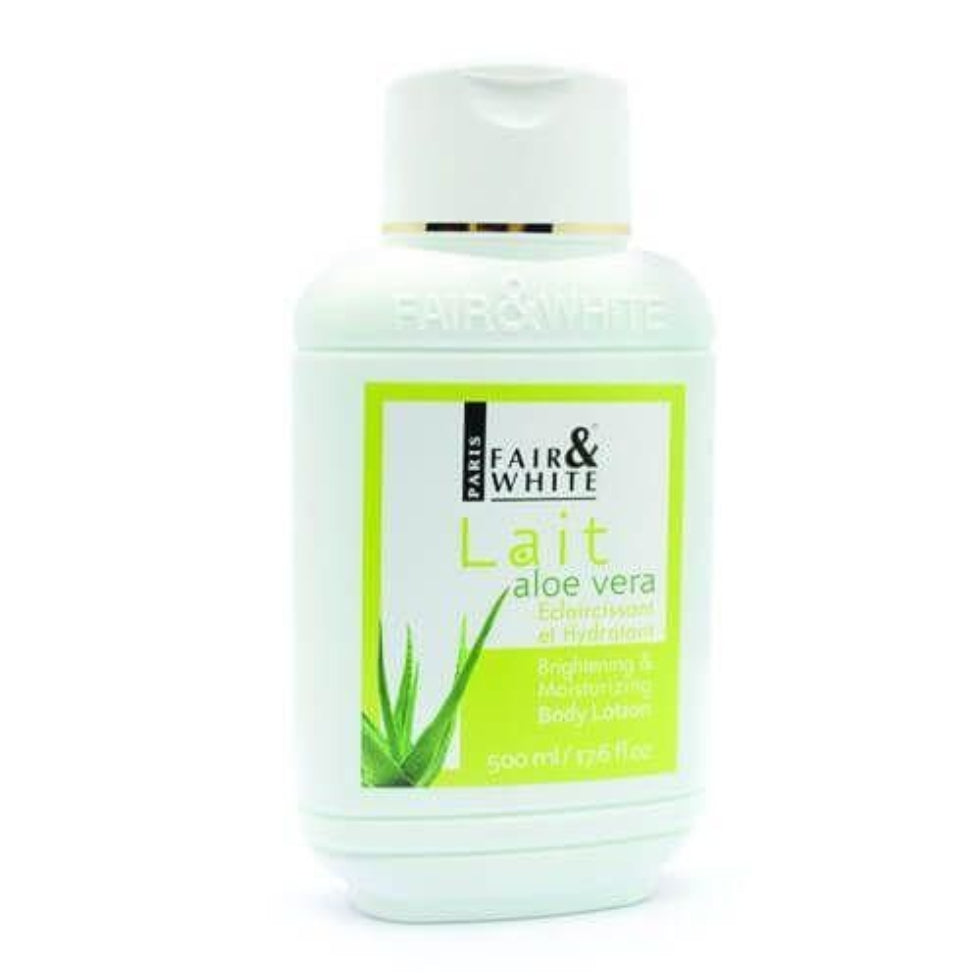 Fair & White Aloe Vera Brightening Lotion 485ml for soft smooth glowing skin