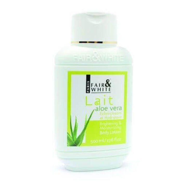Fair & White Aloe Vera Brightening Lotion 485ml for soft smooth glowing skin