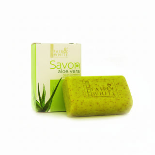 Fair & White Aloe Vera Exfoliating Soap 200g for smooth glowing skin care