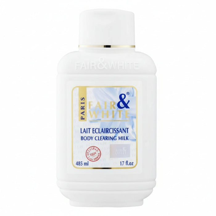 Fair & White Body Clearing Milk 485ml for smooth bright even toned skin