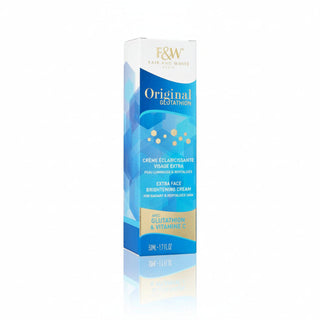 Fair and white glutathion extra brightening face cream 50ml radiant glowing smooth skin
